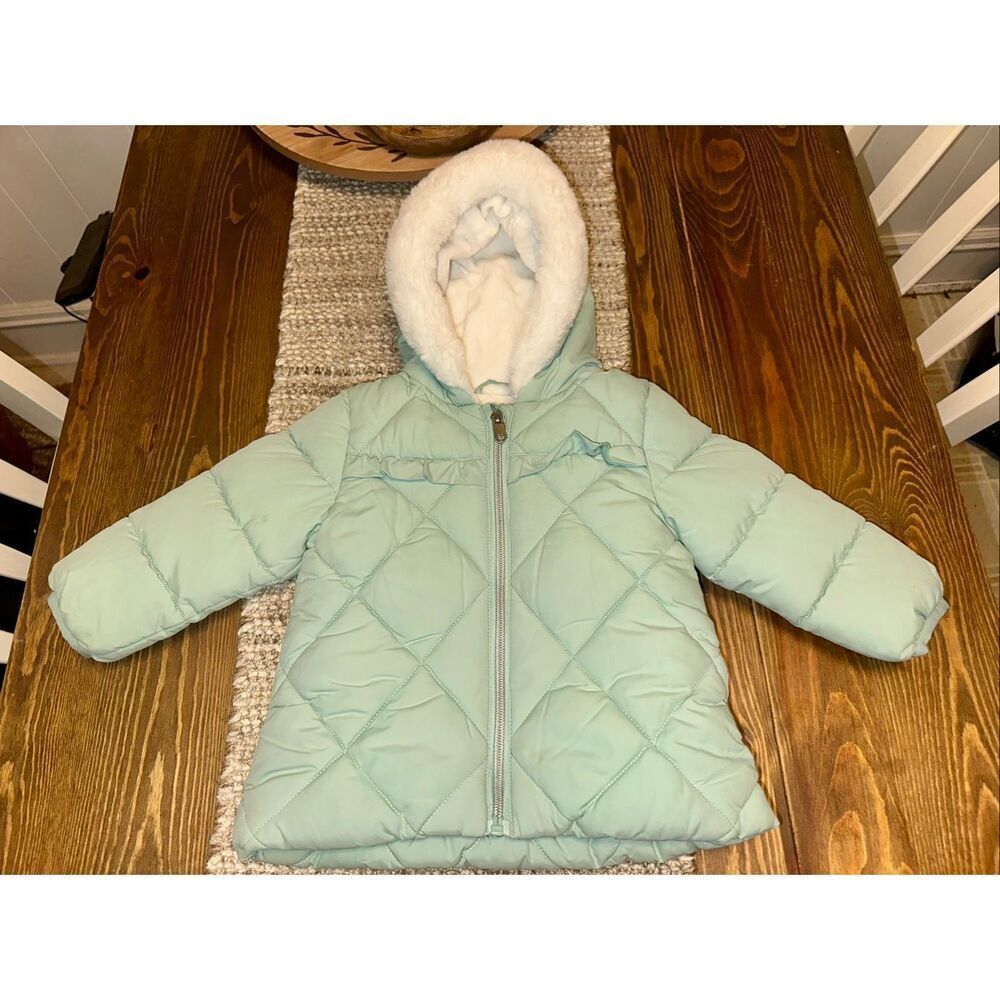 Rokka&Rolla girls Heavy Puffer Winter Jacket hooded Fleece Lined Bubble Coat siz